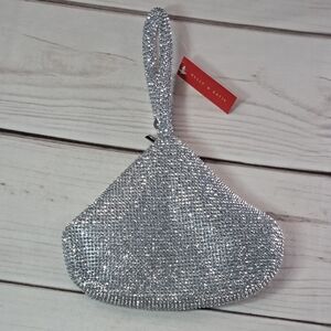 Kelly & Katie Glittering Silver Wristlet